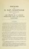 Discours imprimé, en français. La page couverture comporte le titre du document, en lettres majuscules de différentes tailles ainsi que le dessin d’un piédestal fleuri. L’avant-propos des éditeurs est illustré par le portrait ovale d’un homme imposant, d’âge mûr, en costume-cravate.  Le discours est présenté sur deux colonnes; il est découpé en sections, titrées en gras. Il inclut de nombreuses citations, encadrées de guillemets anglais, au début de chaque ligne.