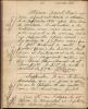 Journal manuscrit en français dans lequel l'auteur note ses dépenses et d'autres faits de sa vie quotidienne. La date est inscrite en haut de chaque page et des mots clés sont inscrits dans les marges.